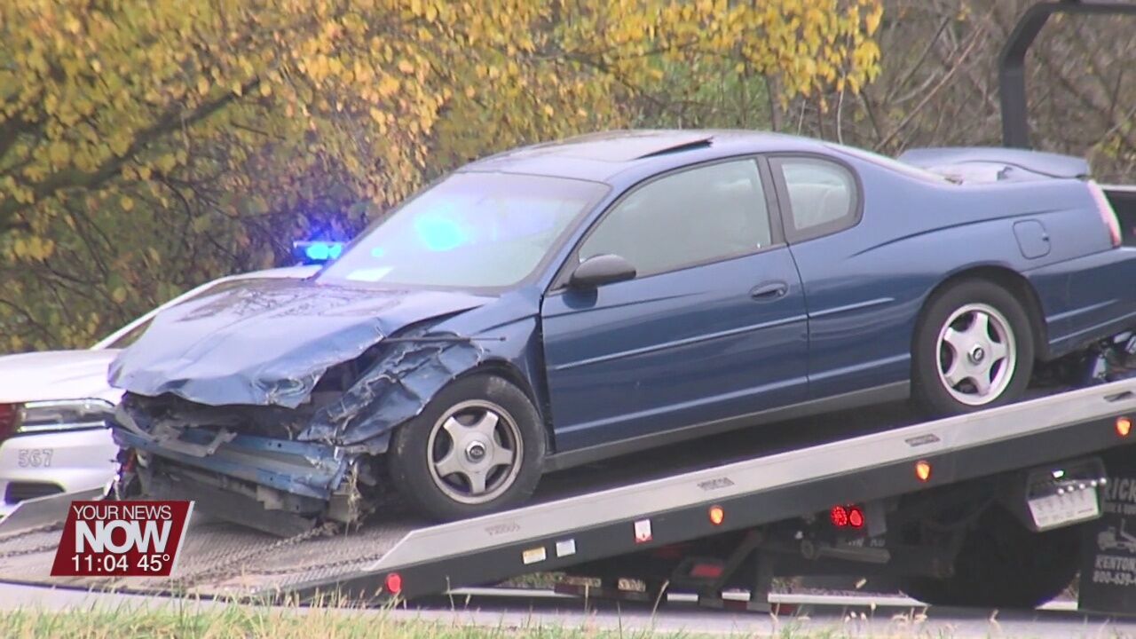 Three car crash at intersection of Defiance Trail and Spencerville Road